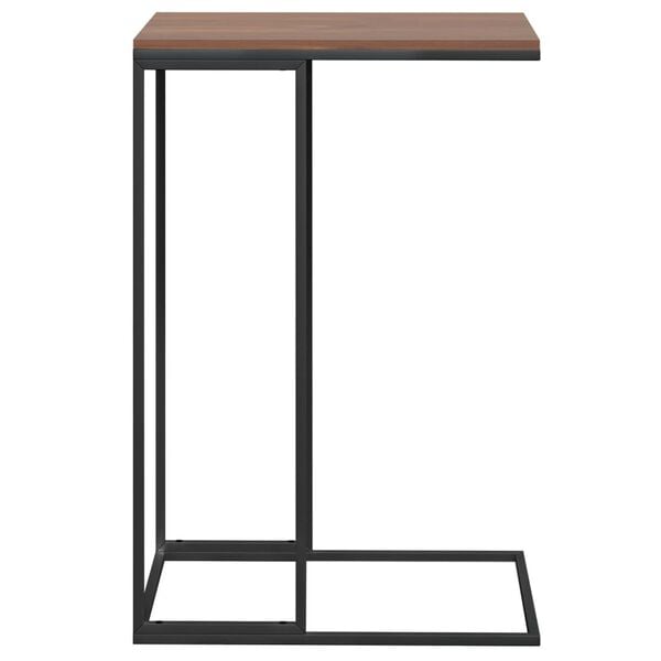 vidaXL Side Table Black Engineered wood, iron Medium Durable