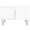 vidaXL Coffee Table White Engineered Wood Coffee Table Square Modern