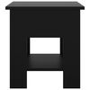 vidaXL Coffee Table Black Engineered Wood Small Coffee Table Square