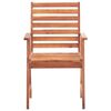 vidaXL Outdoor Chair Set of 2 Natural wood Solid acacia wood Medium
