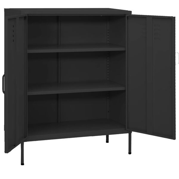 vidaXL Storage Cabinet Anthracite Steel Medium Storage Cabinet