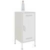 vidaXL Sideboard White Cold-rolled steel Medium Adjustable Feet