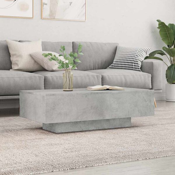 vidaXL Coffee Table Concrete Grey Engineered Wood Medium Modern