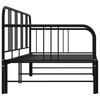 vidaXL Sofa Bed Frame Black Powder-coated metal 79 x 35.4 in mattress size