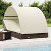 vidaXL Patio Sunbed Brown