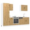 vidaXL Kitchen Cabinet Set Artisan oak Engineered wood 7-piece set