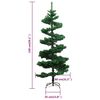 vidaXL Swirl Christmas Tree Green PVC 59.1 in tall Swirl Christmas Tree