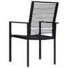 vidaXL Dining Set Black Glass Large Durable Garden Dining Set