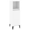 vidaXL Bathroom Furniture Set White Engineered wood, metal Medium