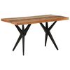 vidaXL Dining Table 55.1"x27.6"x29.9" Solid Reclaimed Wood