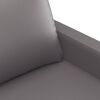 vidaXL Sofa Chair Grey Faux leather, metal, foam Single Modern