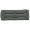 vidaXL Headboard Cushion Dark Grey Fabric (100% polyester) Full Size