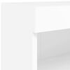 vidaXL TV Wall Unit White Engineered wood, glass