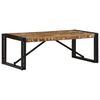 vidaXL Coffee Table Multicolor Solid reclaimed wood and powder-coated iron