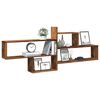 vidaXL Wall Shelf Old Wood 65.9x7.1x26.8" Engineered Wood
