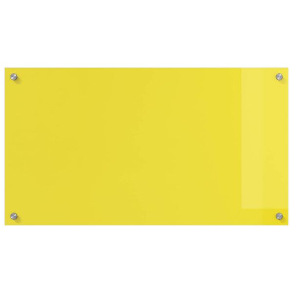 vidaXL Kitchen Backsplash Yellow 35.43 x 19.69 x 0.24 in