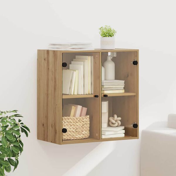 vidaXL Wall Cabinet Wall-mounted Artisan Oak 26.77 x 14.57 x 26.97 in