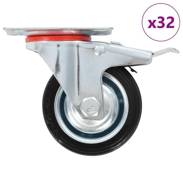 vidaXL 32 pcs Swivel Casters 2.95 " (8x143443)