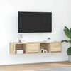 vidaXL TV Cabinet Set of 2 Sonoma Oak Engineered Wood