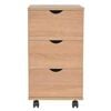 vidaXL Drawer Unit Oak Engineered wood, Plastic 13.0 x 17.7 x 23.6 in