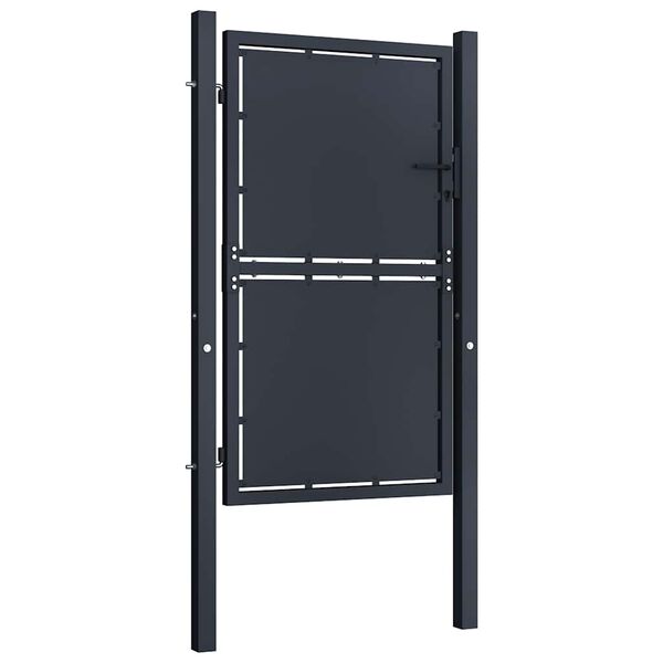 vidaXL Garden Gate Steel 39.4x49.2" Anthracite
