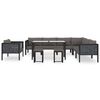 vidaXL Garden Lounge Set Dark Gray