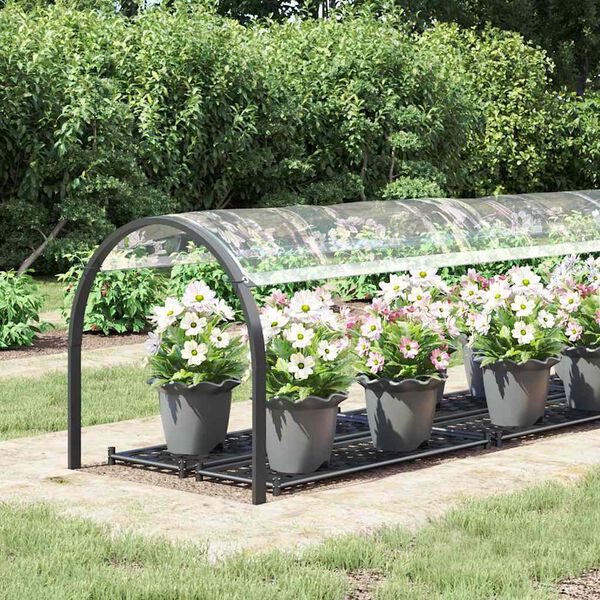 vidaXL Clear Tarpaulin with Eyelets 3.3x16.4' PVC