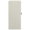 vidaXL Office Cabinet Light grey Steel, tempered glass Standard