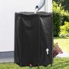 vidaXL Water Tank Black PVC Large Collapsible Water Tank Cylindrical