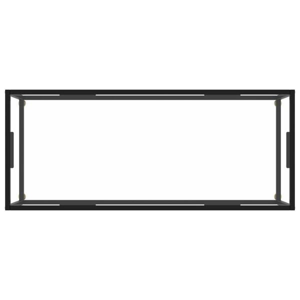 vidaXL Coffee Table Black and transparent