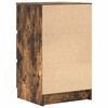 vidaXL Bedside Cabinet Set of 2 Smoked Oak Engineered Wood