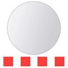 vidaXL Mirror Tile Set of 16 Transparent Glass 5.9 in diameter