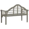 vidaXL Patio Bench Gray Wash 53.1" Solid Acacia Wood