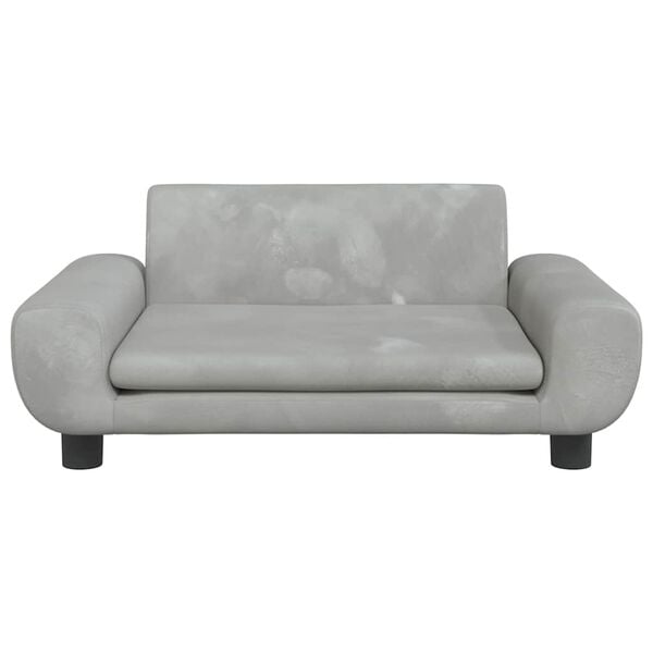 vidaXL Kids Sofa Light grey