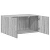 vidaXL Wall Cabinet Grey Sonoma Engineered Wood 31.5in x 16.7in x 15.7in