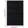 vidaXL Shaggy Rug Black 100% Polyester 94.5 x 133.9 in Shaggy Rug
