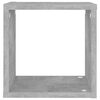 vidaXL Cube Shelf Set of 2 Concrete grey Engineered wood