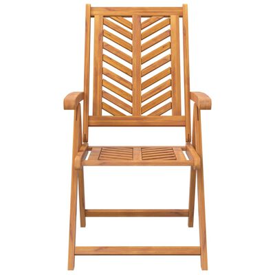 vidaXL Reclining Patio Chairs 2 pcs Solid Wood Acacia