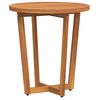vidaXL Patio Side Table Round Ø21.7x23.6" Solid Wood Acacia