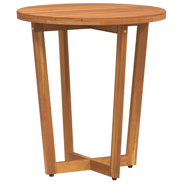 vidaXL Patio Side Table Round Ø21.7x23.6" Solid Wood Acacia