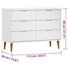 vidaXL Drawer Cabinet White