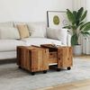 vidaXL Coffee Table Old Wood Engineered Wood 23.6 x 23.6 in Coffee Table
