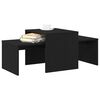 vidaXL Nesting Tables Black Oak 39.37 x 18.90 x 15.75 in