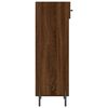 vidaXL Shoe Cabinet Brown Oak Engineered Wood, Iron, Zinc Alloy Medium
