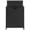 vidaXL Outdoor Dining Set Black