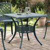 vidaXL Garden Table Green Cast Aluminum Medium Durable Patio Table