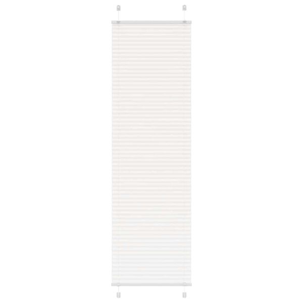 vidaXL Pleated Blind White 100% polyester 23.6 x 78.7 in