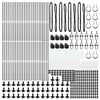 vidaXL Fence Post Other 52 pcs Grey 1.26 x 1.26 x 32.87 in Steel