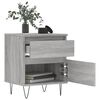 vidaXL Bedside Cabinet Set of 2 Grey Sonoma Engineered wood Medium