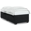 vidaXL Bed Frame Black Velvet, plywood, engineered wood Twin Bed Frame